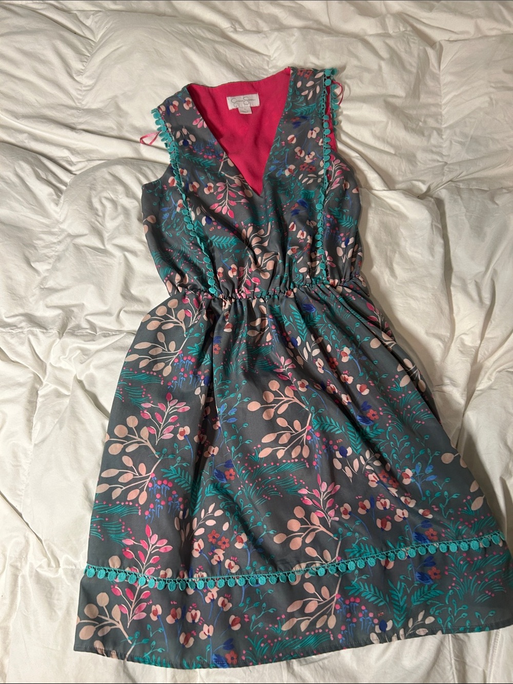 Jessica Simpson Fuchsia Satin Top